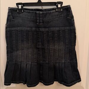 Etcetera Dark Denim A-Line Skirt